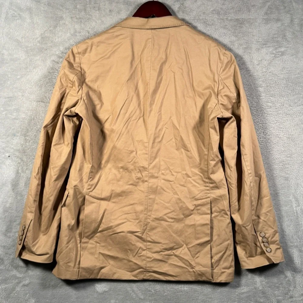 Polo Ralph Lauren Blazer Mens 38R Tan Modern Fit Unconstructed Sport Coat Jacket